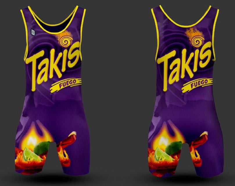 Takis Purple Wrestling Singlet