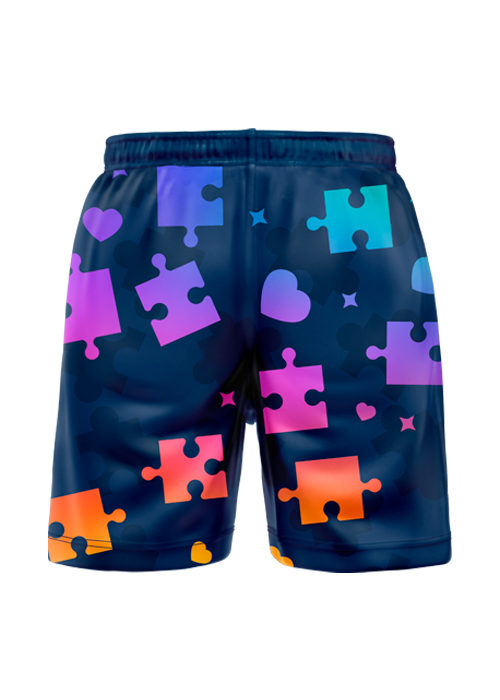 Autism Navy Blue Fight Shorts