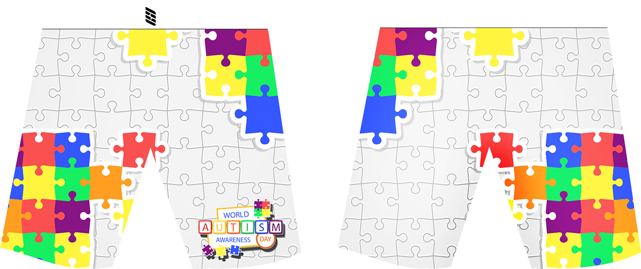 Autism Grey Fight Shorts
