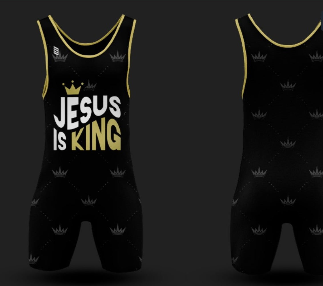 Jesus Is King Wrestling Singlet