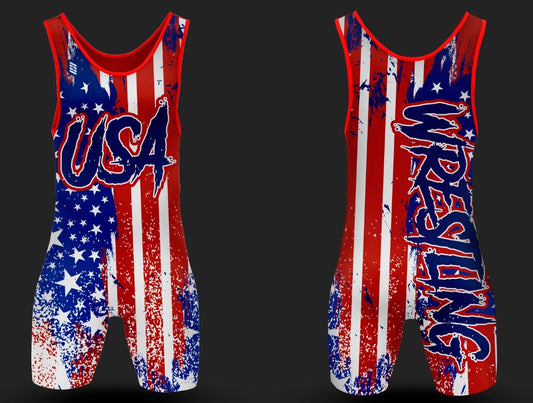 Usa Wrestling Singlet