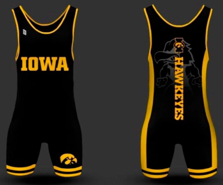 Hawkeyes v2 Wrestling Singlet
