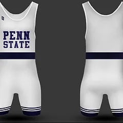 Penn State White  Wrestling Singlet