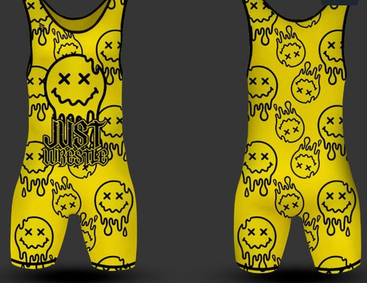 Just Wrestle Yellow Wrestling Singlet