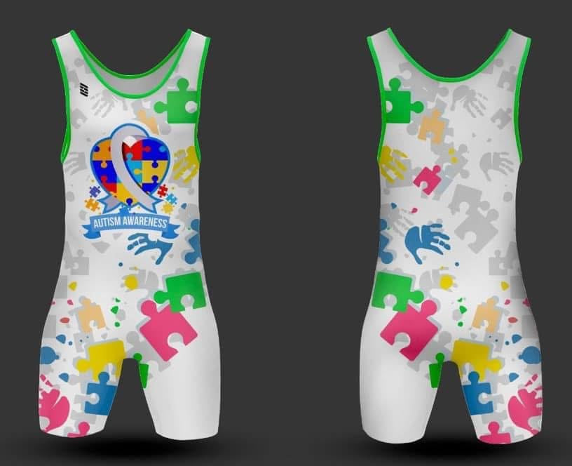 Autism White  Singlet