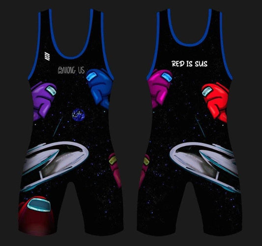 Among Us Wrestling Singlet